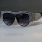 Oversized Square Sunglasses Rhinestone