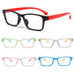 1Pc Kids Anti-blue Light Glasses Boys Girls Goggles Plain Silicone Eyeglasses Radiation Protection Fashion Soft Frame Eyewear