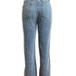 CM.YAYA Women Vintage Cutout Hollow Out Criss Cross Straight Denim Pants 2024 Fashion INS High Waist Wide Leg Jeans Trousers