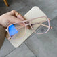 Retro Fashion Anti-blue Light Glasses Men Women Transparent Computer Glasses Frame Eyeglass Frame Flat Glasses Square Eyeglasse