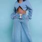 European and American women's clothing Fashionable casual loose denim women's suit two-piece set two piece sets womens outifits