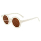 New Fashion Cute Children's Sunglasses Parent Child Frosted Sun Glasses Solid Color Round Glasses Baby Eyeglasses for Kids